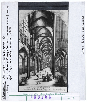 Vorschaubild Straßburg: Münster Inneres nach Osten im Jahr 1706 